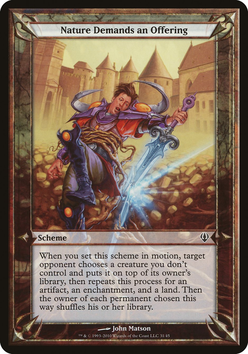 Nature Demands an Offering (Schemes) [Archenemy Schemes] MTG Single Magic: The Gathering | Red Claw Gaming
