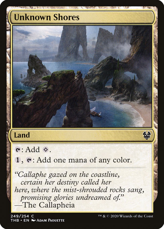 Unknown Shores [Theros Beyond Death] MTG Single Magic: The Gathering | Red Claw Gaming