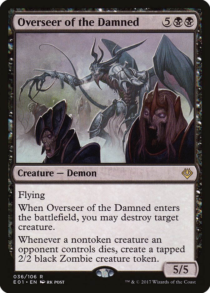 Overseer of the Damned [Archenemy: Nicol Bolas] MTG Single Magic: The Gathering | Red Claw Gaming