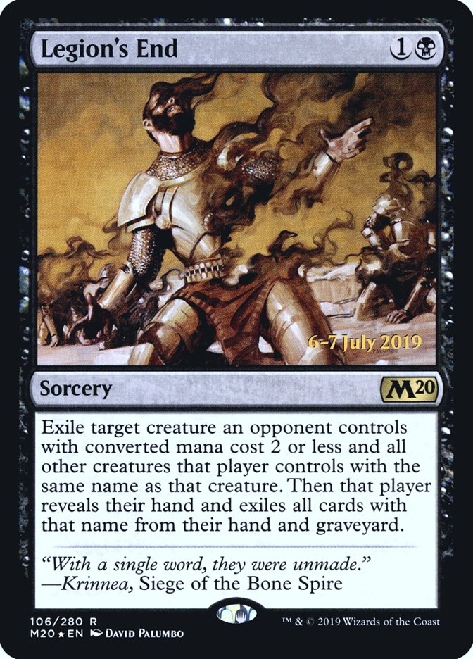 Legion's End [Core Set 2020 Prerelease Promos] MTG Single Magic: The Gathering | Red Claw Gaming