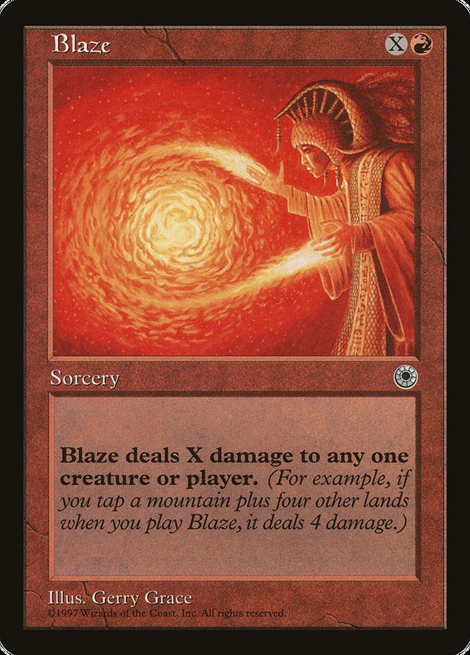 Blaze (No Flavor Text) [Portal] MTG Single Magic: The Gathering | Red Claw Gaming