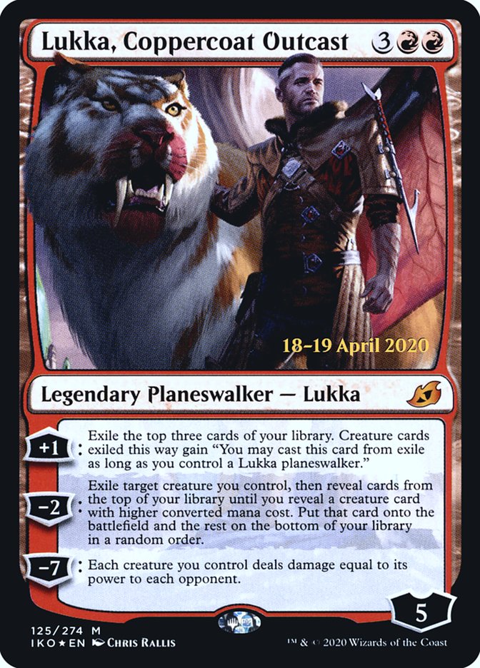 Lukka, Coppercoat Outcast [Ikoria: Lair of Behemoths Prerelease Promos] MTG Single Magic: The Gathering | Red Claw Gaming