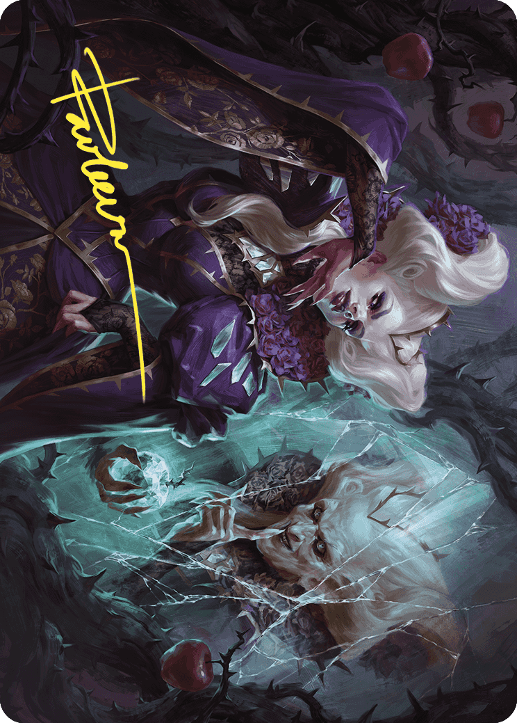 Conceited Witch Art Card (Gold-Stamped Signature) [Wilds of Eldraine Art Series] MTG Single Magic: The Gathering | Red Claw Gaming