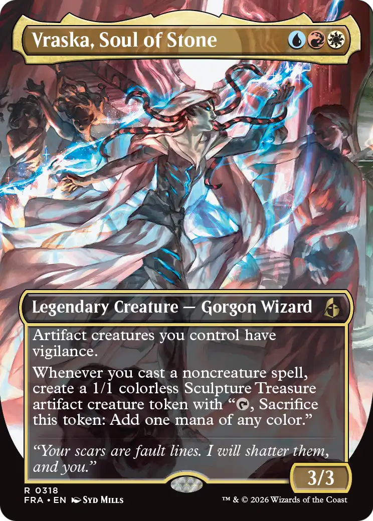 Vraska, Soul of Stone (Borderless) [Reality Fracture] | Red Claw Gaming