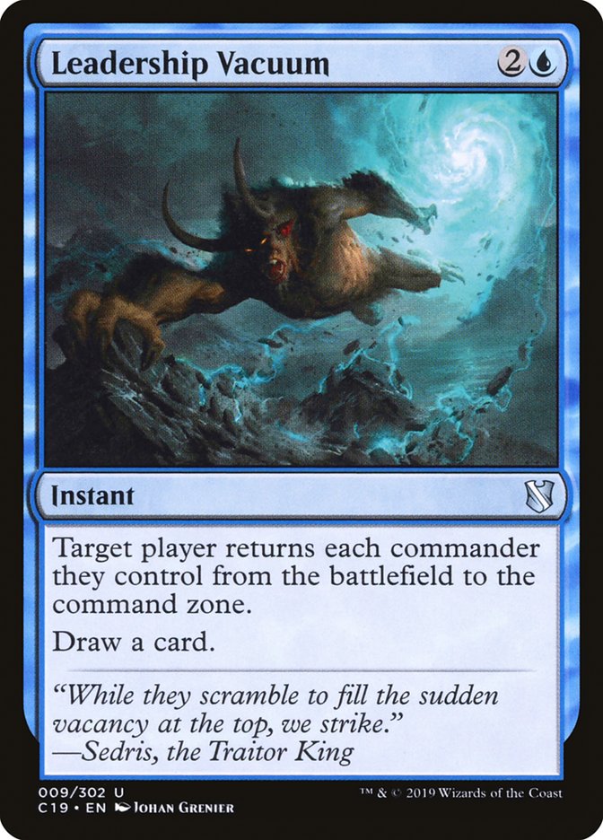 Leadership Vacuum [Commander 2019] MTG Single Magic: The Gathering | Red Claw Gaming