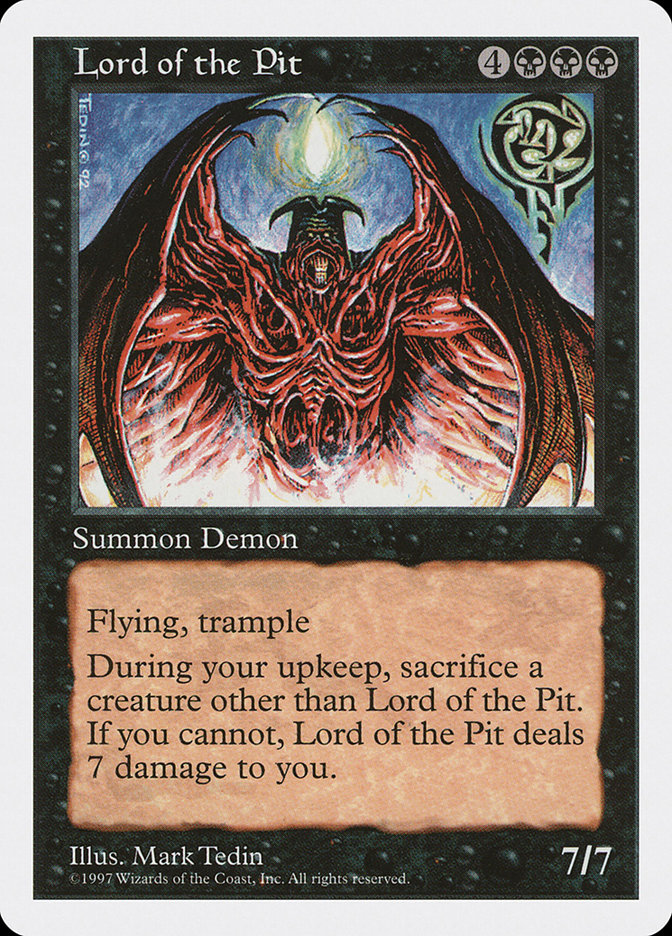 Lord of the Pit [Fifth Edition] MTG Single Magic: The Gathering | Red Claw Gaming