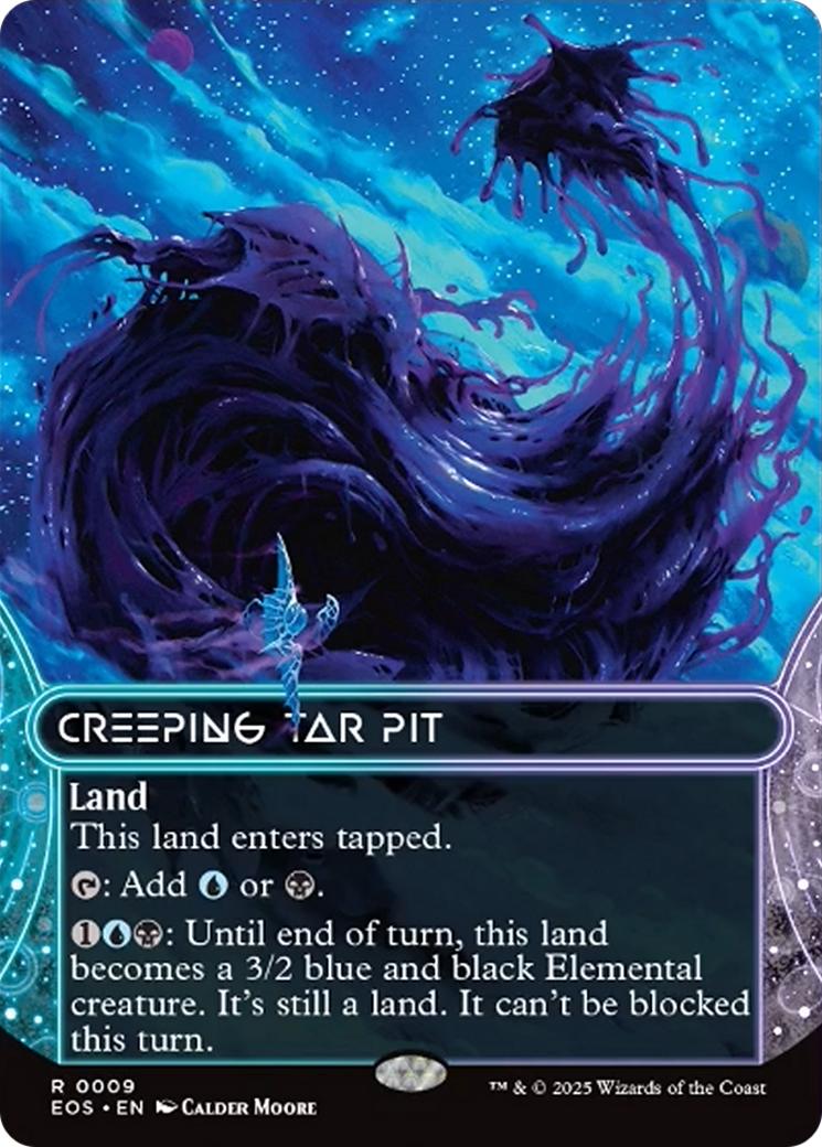 Creeping Tar Pit (0009) (Bordelress) [Edge of Eternities: Stellar Sights] MTG Single Magic: The Gathering | Red Claw Gaming