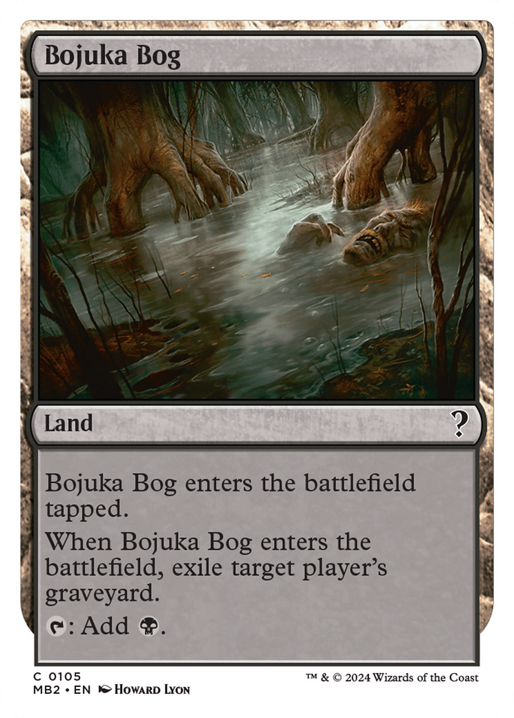 Bojuka Bog (White Border) [Mystery Booster 2] MTG Single Magic: The Gathering | Red Claw Gaming