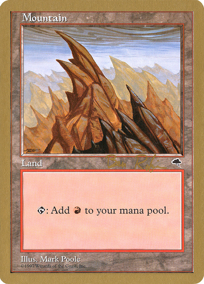 Mountain (br346) (Ben Rubin) [World Championship Decks 1998] MTG Single Magic: The Gathering | Red Claw Gaming
