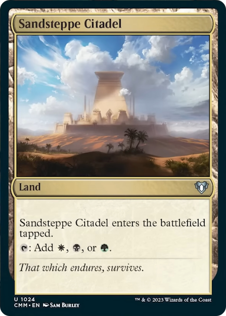 Sandsteppe Citadel [Commander Masters] MTG Single Magic: The Gathering | Red Claw Gaming
