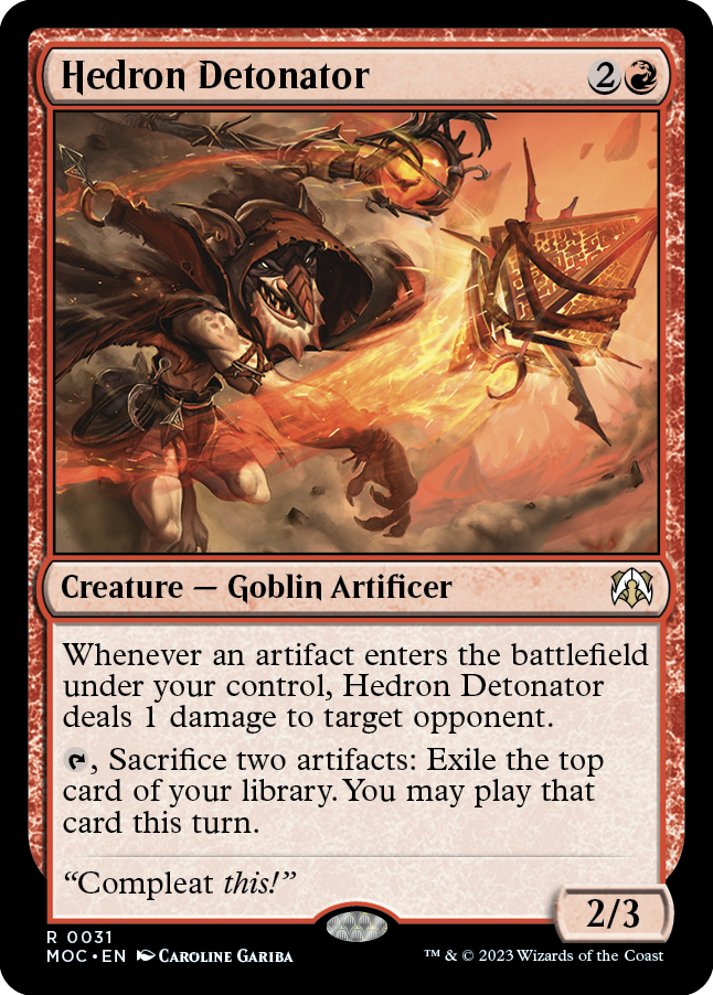 Hedron Detonator [March of the Machine Commander] MTG Single Magic: The Gathering | Red Claw Gaming