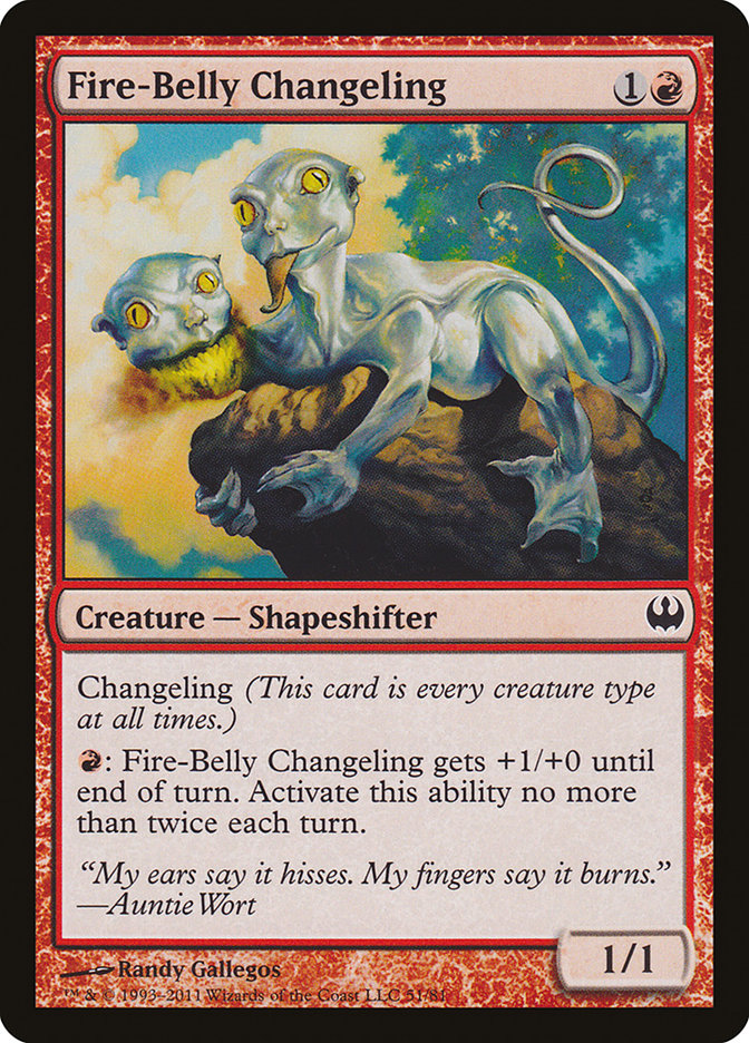 Fire-Belly Changeling [Duel Decks: Knights vs. Dragons] MTG Single Magic: The Gathering | Red Claw Gaming