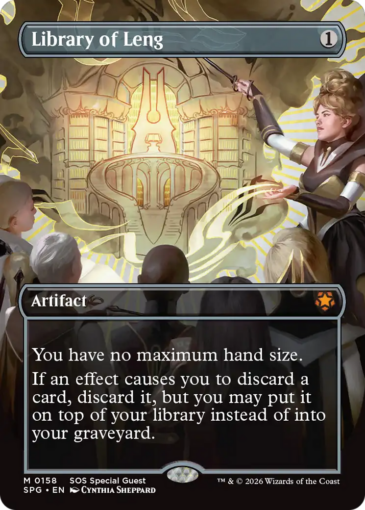 Library of Leng (Borderless) [Secrets of Strixhaven Special Guests] MTG Single Magic: The Gathering | Red Claw Gaming