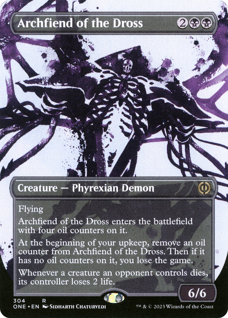 Archfiend of the Dross (Borderless Ichor) [Phyrexia: All Will Be One] MTG Single Magic: The Gathering | Red Claw Gaming