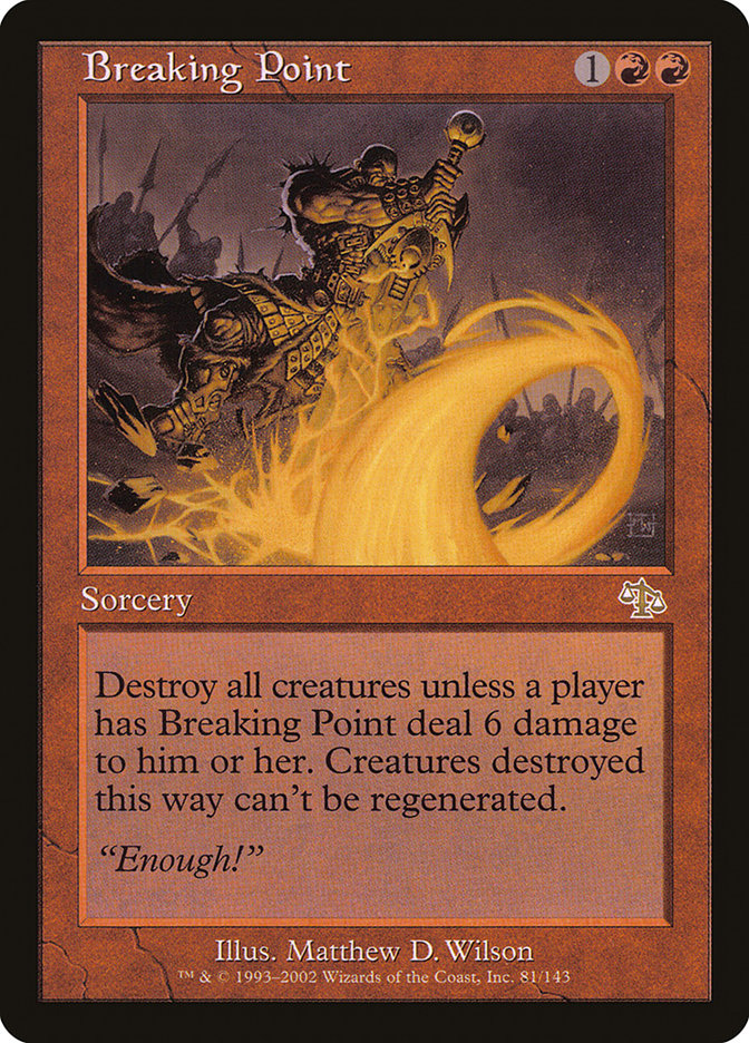 Breaking Point [Judgment] MTG Single Magic: The Gathering | Red Claw Gaming