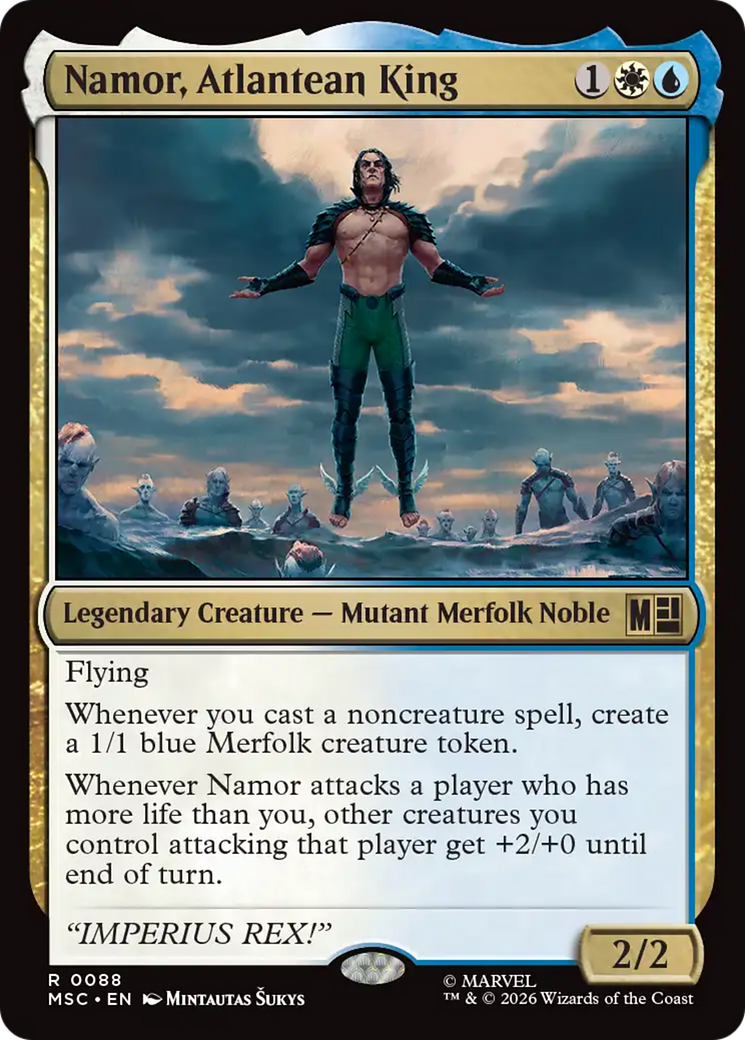 Namor, Atlantean King (Surge Foil) [Marvel Super Heroes Commander] | Red Claw Gaming
