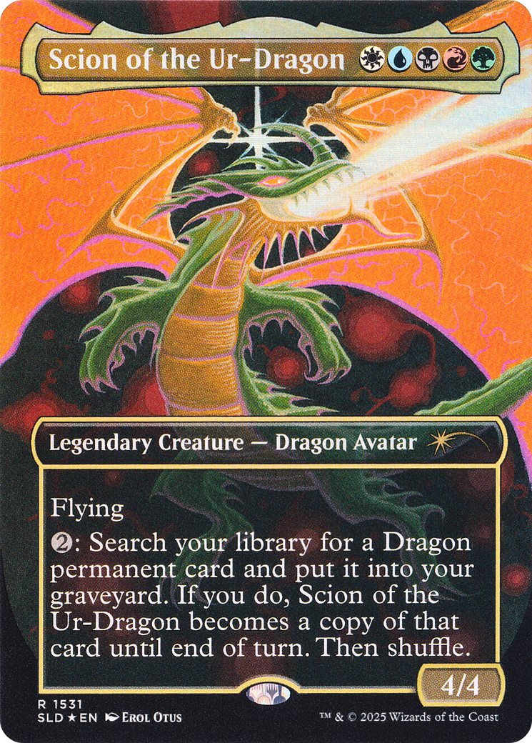 Scion of the Ur-Dragon (Rainbow Foil) [Secret Lair Drop Series] MTG Single Magic: The Gathering | Red Claw Gaming