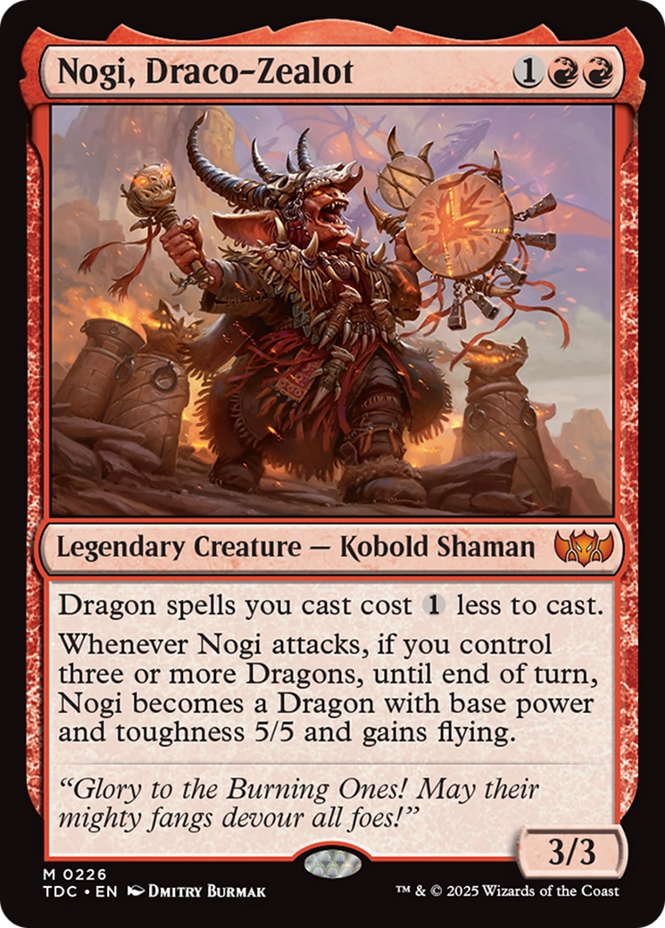 Nogi, Draco-Zealot [Tarkir: Dragonstorm Commander] MTG Single Magic: The Gathering | Red Claw Gaming