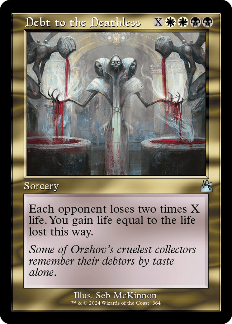 Debt to the Deathless (Retro Frame) [Ravnica Remastered] MTG Single Magic: The Gathering | Red Claw Gaming