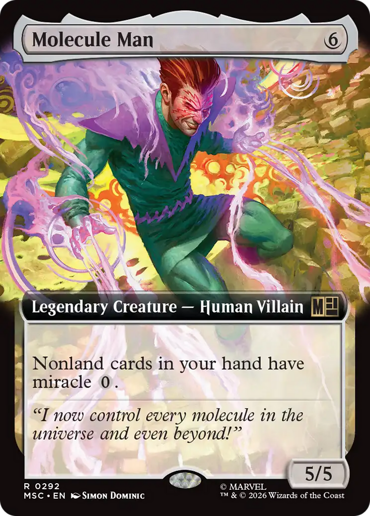 Molecule Man (Extended Art) [Marvel Super Heroes Commander] | Red Claw Gaming