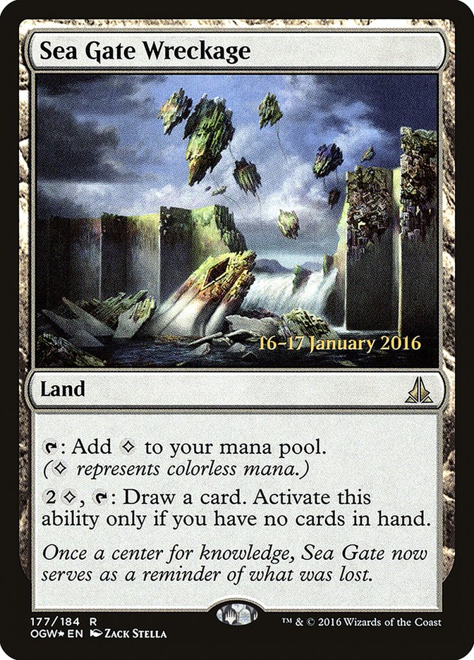 Sea Gate Wreckage [Oath of the Gatewatch Prerelease Promos] MTG Single Magic: The Gathering | Red Claw Gaming