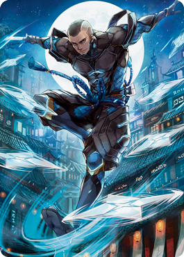 Kaito Shizuki 1 Art Card [Kamigawa: Neon Dynasty Art Series] MTG Single Magic: The Gathering | Red Claw Gaming
