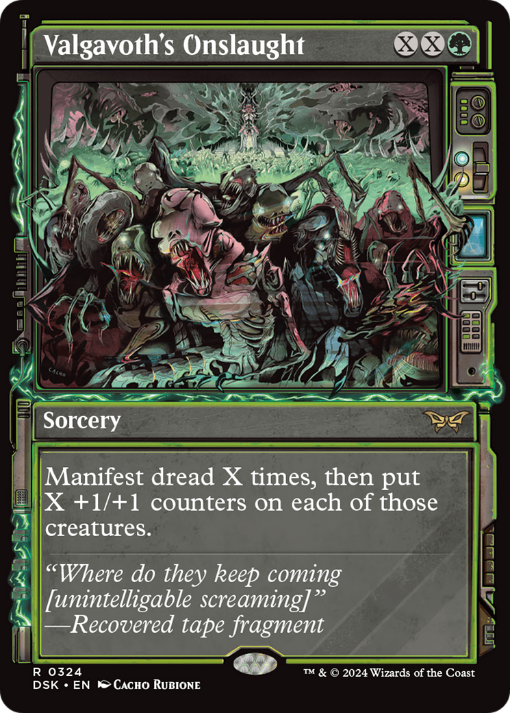 Valgavoth's Onslaught (Showcase) [Duskmourn: House of Horror] MTG Single Magic: The Gathering | Red Claw Gaming