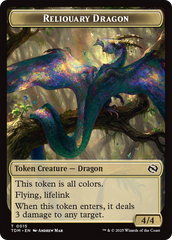 Reliquary Dragon // Dragon (0011) Double-Sided Token [Tarkir: Dragonstorm Tokens] MTG Single Magic: The Gathering | Red Claw Gaming