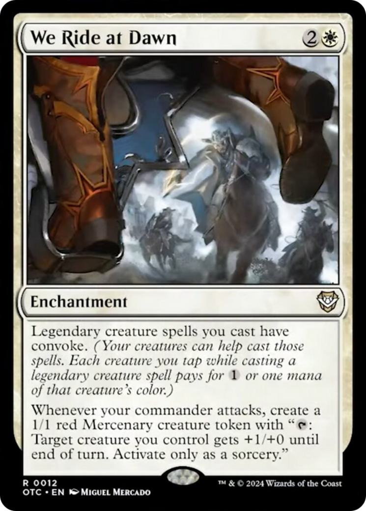 We Ride at Dawn [Outlaws of Thunder Junction Commander] MTG Single Magic: The Gathering | Red Claw Gaming