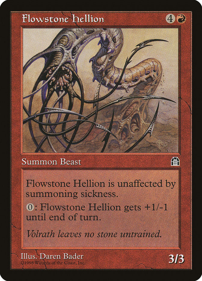 Flowstone Hellion [Stronghold] MTG Single Magic: The Gathering | Red Claw Gaming