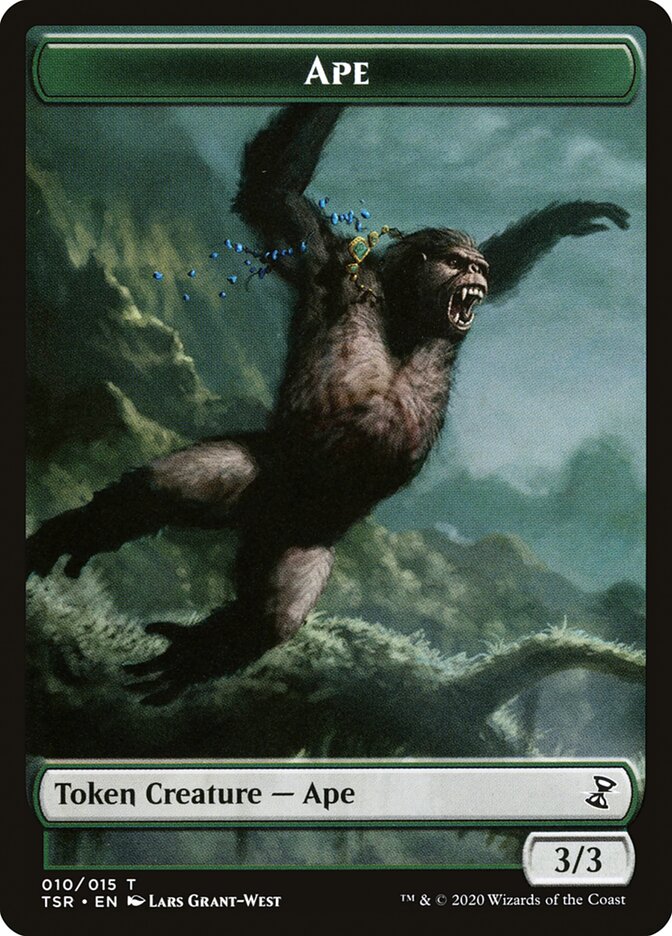 Angel // Ape Double-Sided Token [Double Masters Tokens] MTG Single Magic: The Gathering | Red Claw Gaming