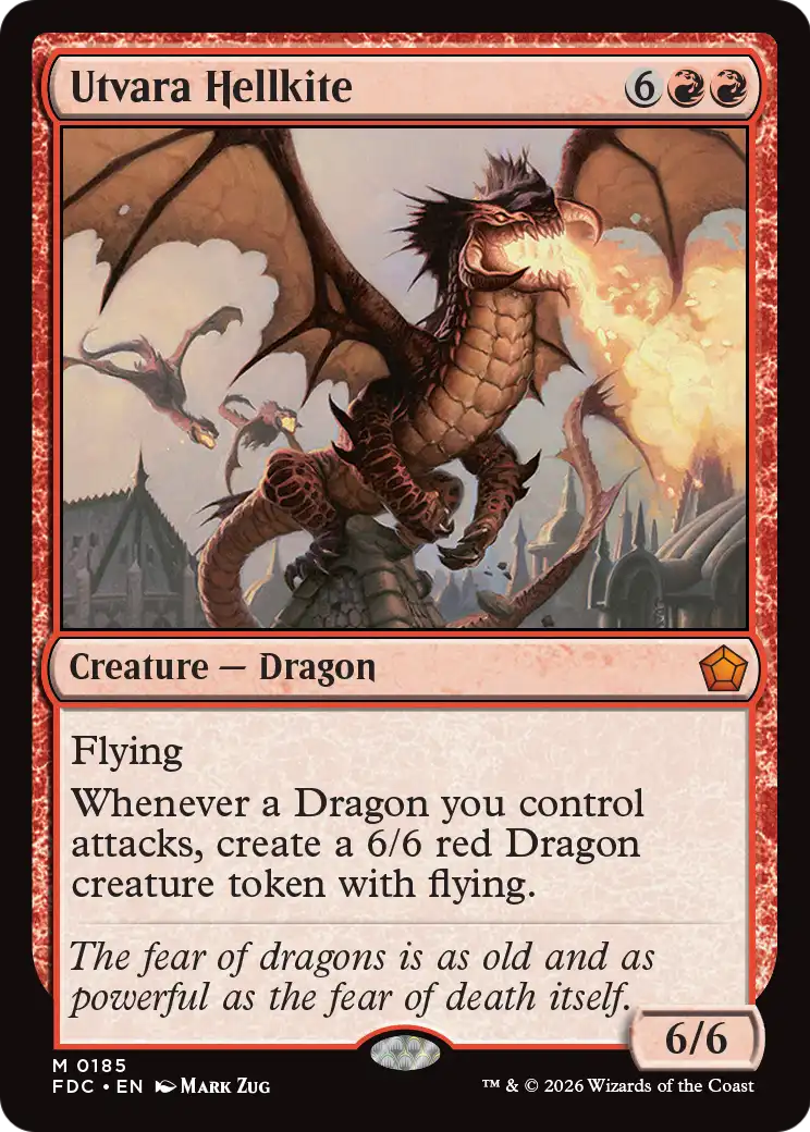 Utvara Hellkite [Foundations Commander] | Red Claw Gaming