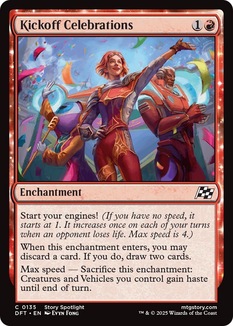 Kickoff Celebrations [Aetherdrift] MTG Single Magic: The Gathering | Red Claw Gaming