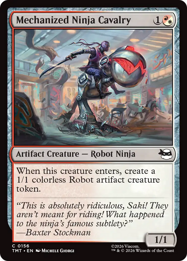 Mechanized Ninja Cavalry [Teenage Mutant Ninja Turtles] MTG Single Magic: The Gathering | Red Claw Gaming