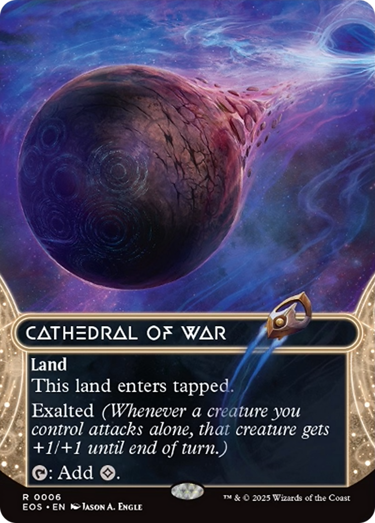Cathedral of War (0006) (Borderless) [Edge of Eternities: Stellar Sights] MTG Single Magic: The Gathering | Red Claw Gaming