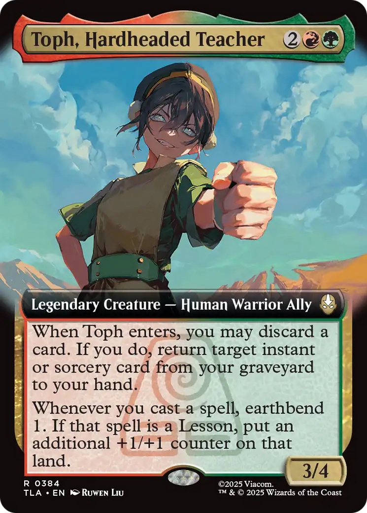Toph, Hardheaded Teacher (Extended Art) [Avatar: The Last Airbender] MTG Single Magic: The Gathering | Red Claw Gaming
