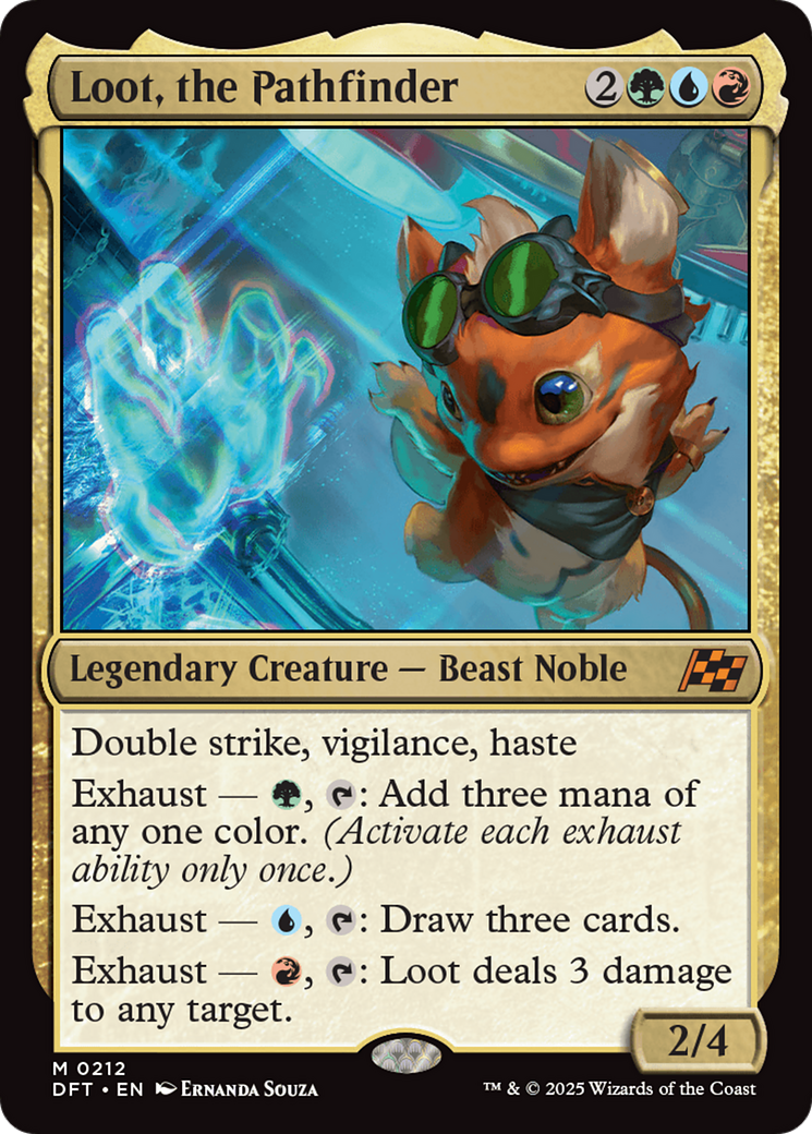 Loot, the Pathfinder [Aetherdrift] MTG Single Magic: The Gathering | Red Claw Gaming