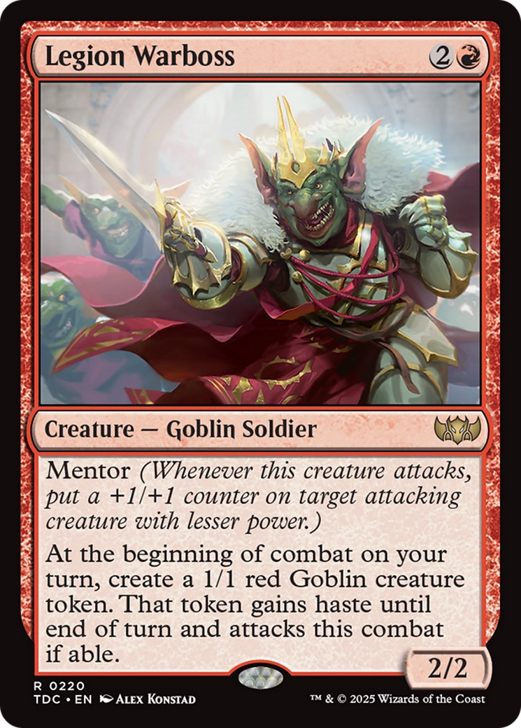 Legion Warboss [Tarkir: Dragonstorm Commander] MTG Single Magic: The Gathering | Red Claw Gaming