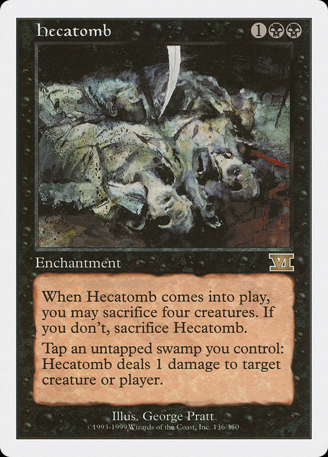 Hecatomb [Classic Sixth Edition] MTG Single Magic: The Gathering | Red Claw Gaming