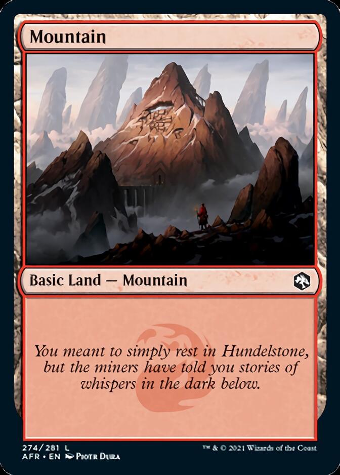 Mountain (274) [Dungeons & Dragons: Adventures in the Forgotten Realms] MTG Single Magic: The Gathering | Red Claw Gaming