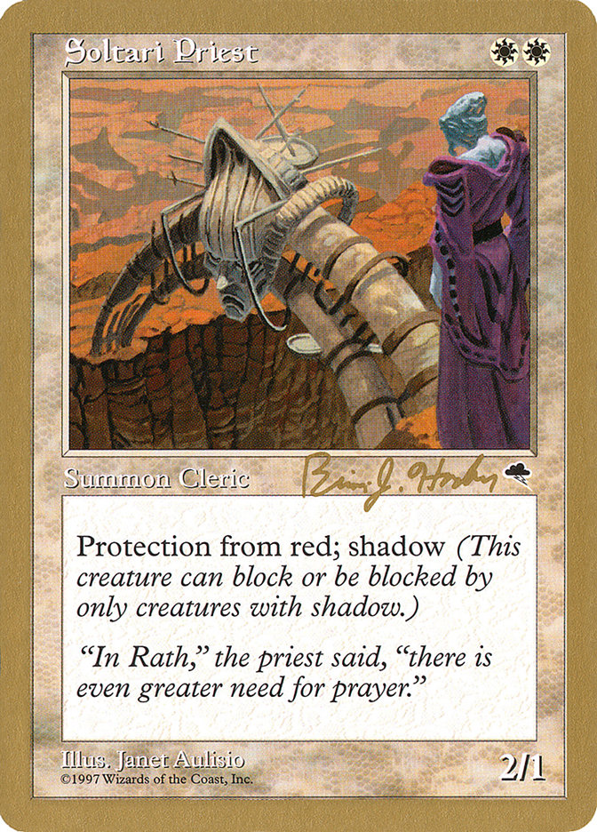 Soltari Priest (Brian Hacker) [World Championship Decks 1998] MTG Single Magic: The Gathering | Red Claw Gaming
