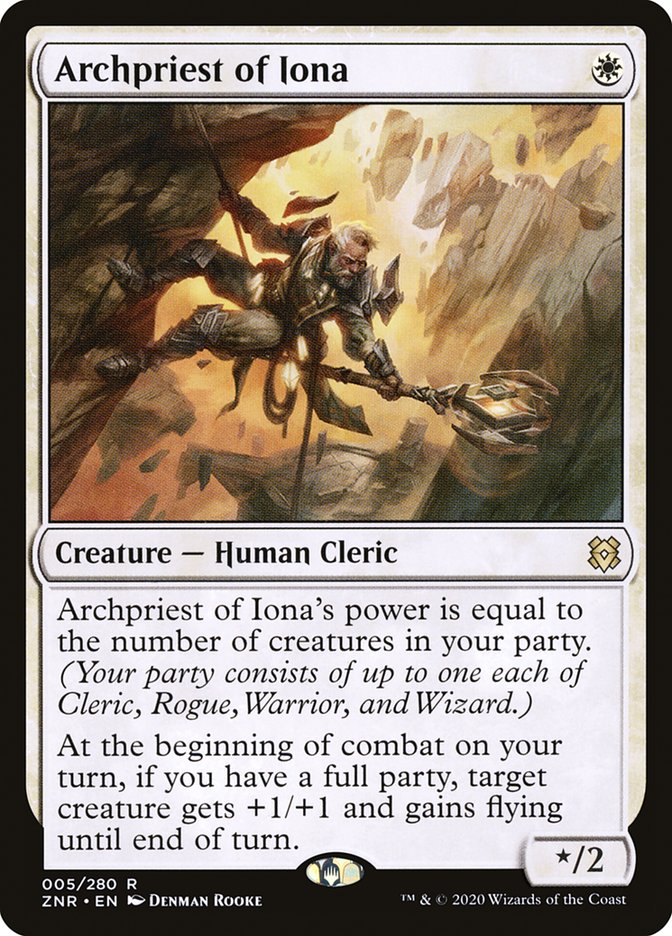Archpriest of Iona [Zendikar Rising] MTG Single Magic: The Gathering | Red Claw Gaming