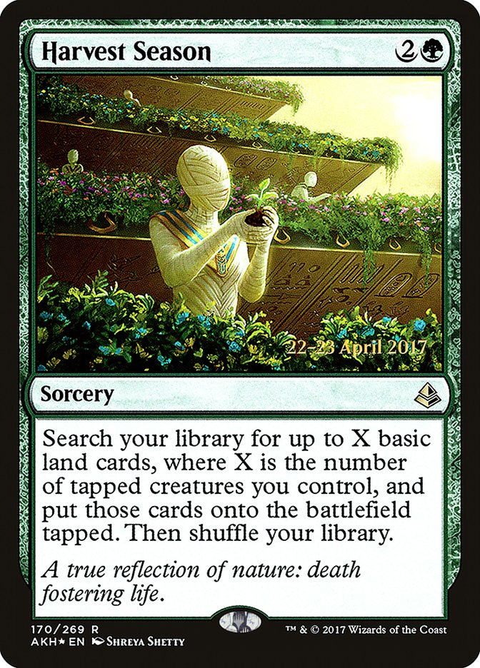 Harvest Season [Amonkhet Prerelease Promos] MTG Single Magic: The Gathering | Red Claw Gaming