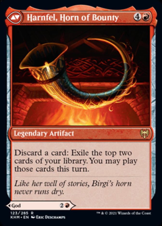 Birgi, God of Storytelling // Harnfel, Horn of Bounty [Kaldheim] MTG Single Magic: The Gathering | Red Claw Gaming