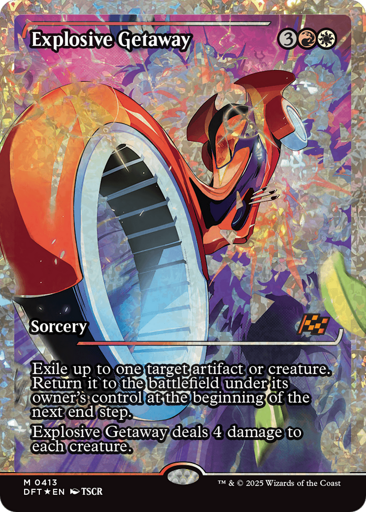 Explosive Getaway (Promo Pack) [Aetherdrift Promos] MTG Single Magic: The Gathering | Red Claw Gaming