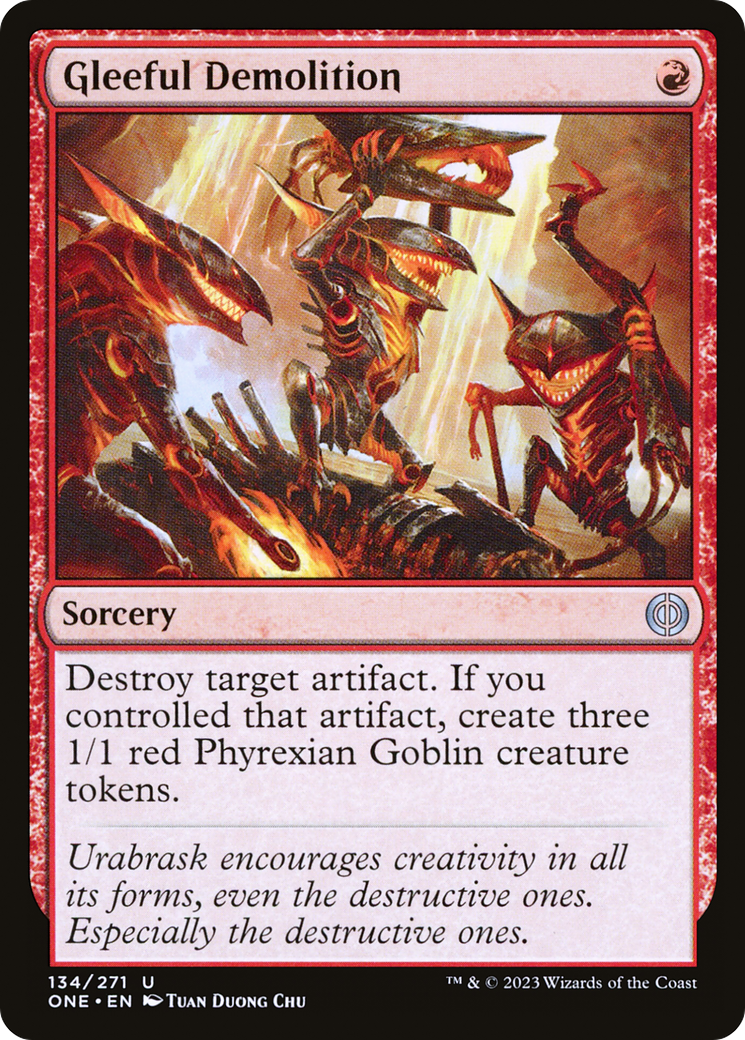 Gleeful Demolition [Phyrexia: All Will Be One] MTG Single Magic: The Gathering | Red Claw Gaming
