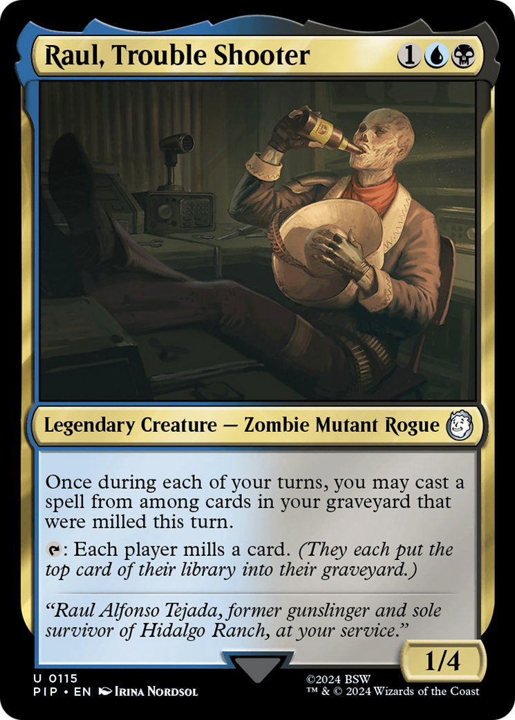 Raul, Trouble Shooter [Fallout] MTG Single Magic: The Gathering | Red Claw Gaming