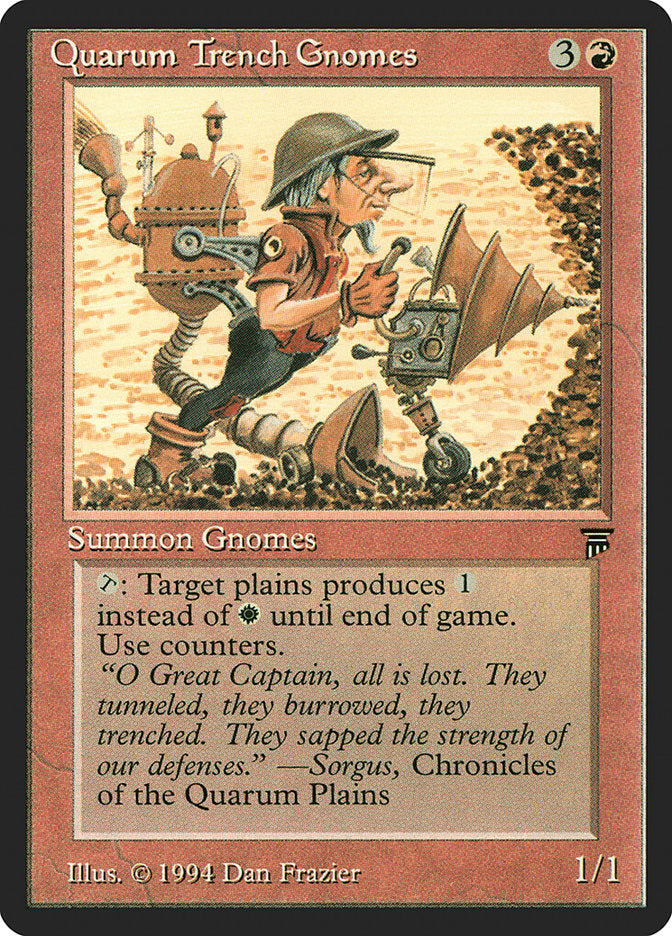 Quarum Trench Gnomes [Legends] MTG Single Magic: The Gathering | Red Claw Gaming