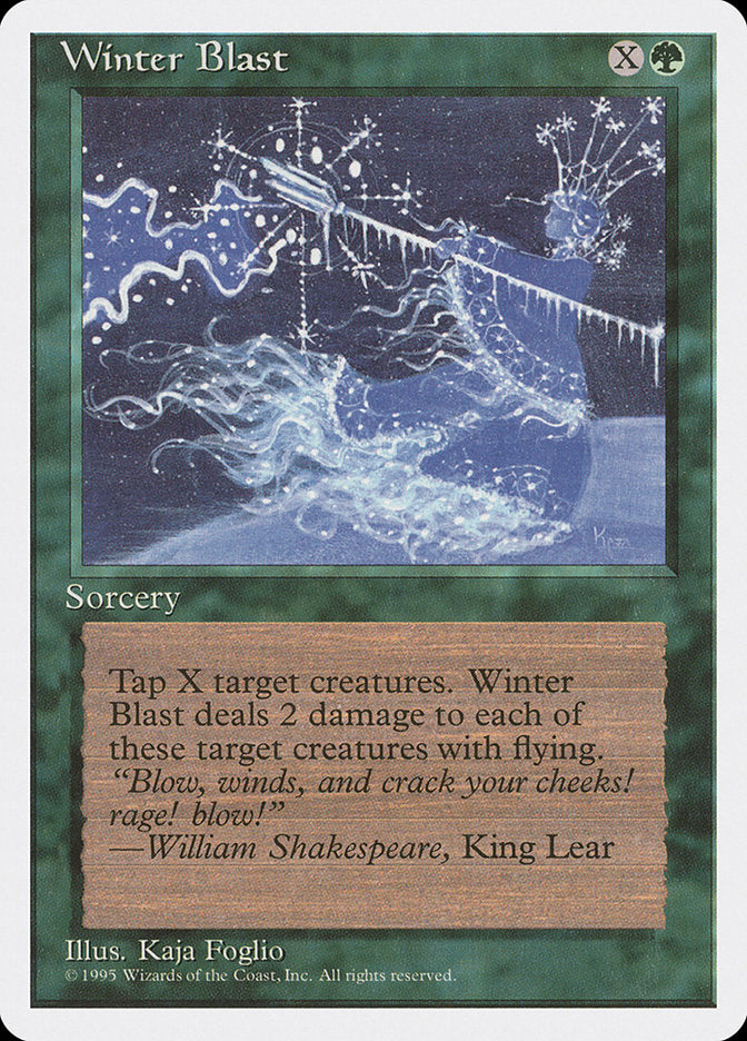 Winter Blast [Fourth Edition] MTG Single Magic: The Gathering | Red Claw Gaming