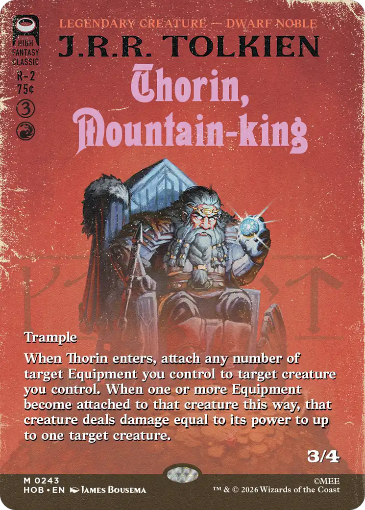 Thorin, Mountain-king (Borderless) [The Hobbit] | Red Claw Gaming